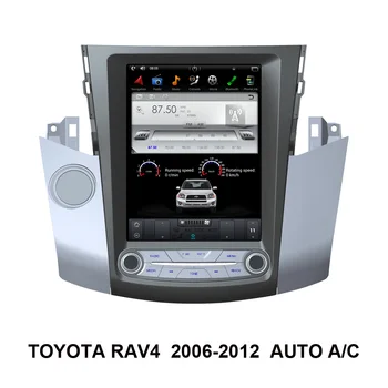 Android Автомобилен GPS Навигация Мултимедиен плеър За TOYOTA RAV4 2006-2012 AUTO A/C Tesla Стил Стерео Радио с Bluetooth, WiFi