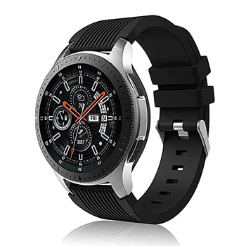 22 мм Силикон Каишка За Samsung Galaxy Watch 3 45 мм и 46 мм Gear S3 Каишка За Huawei Watch GT 3 2 Pro Amazfit GTR 3 Гривна