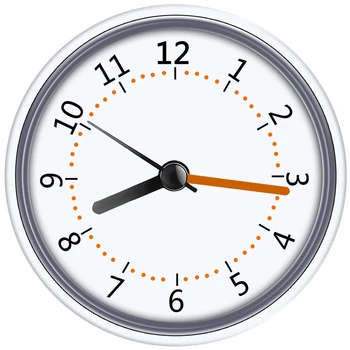 Мини Часовник За Душата на Водоустойчивост IP24 Стенен Часовник на Присоске Часовници За Баня, Акрилни Часове на Присоске за Душата на Баня и Кухня