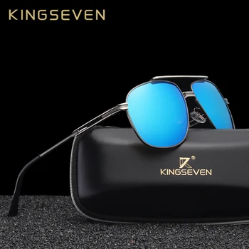 KINGSEVEN Маркови Класически Поляризирани Слънчеви Очила За Мъже И Жени За Шофиране В Метална Рамка, Слънчеви Очила Мъжки слънчеви Очила UV400 Gafas De Sol