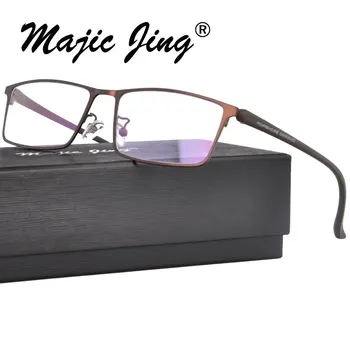 Magic Дзин метални предписани очила RX оптични рамки пълна рамки на очила за късогледство очила P9105
