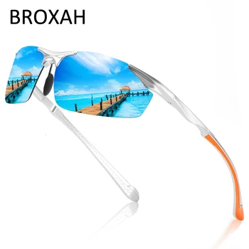 Ретро Поляризирани Слънчеви Очила Мъжки Маркови Дизайнерски Алуминиеви Магниевые Рамки Мъжки Спортни Очила с UV400 Очила За Шофиране на Кола